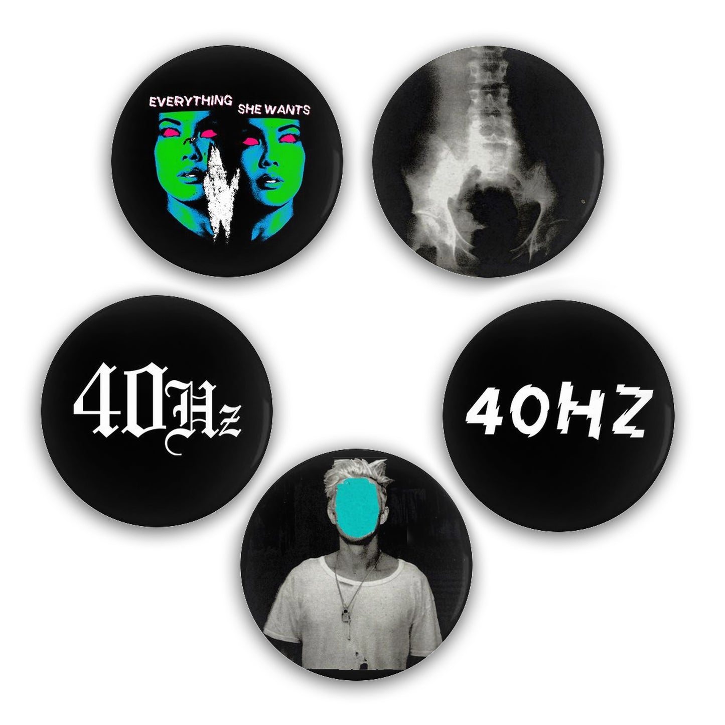 Stu Brooks Pin-Back Button Set #1