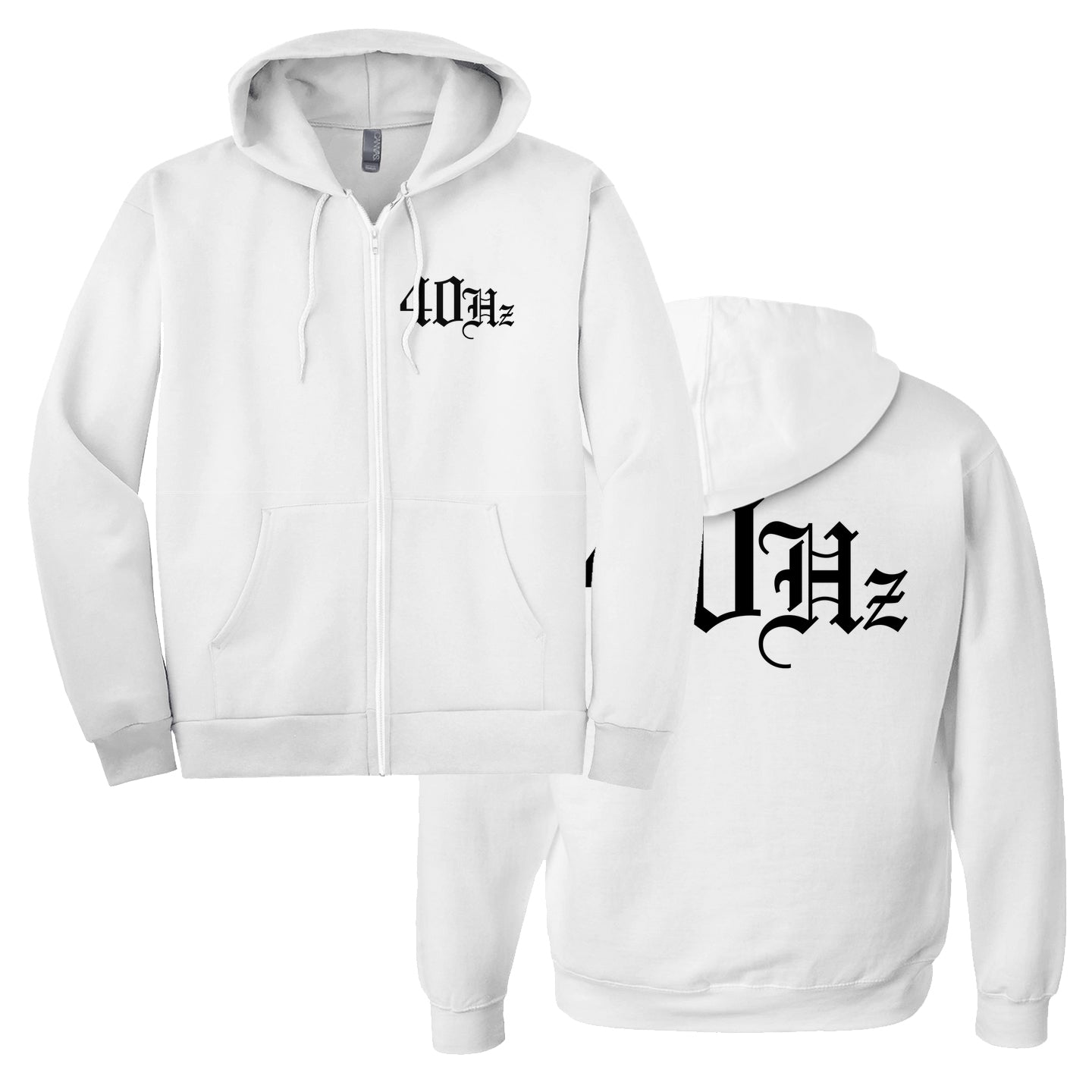 40HZ 2-Sided Zip Up Hoodies